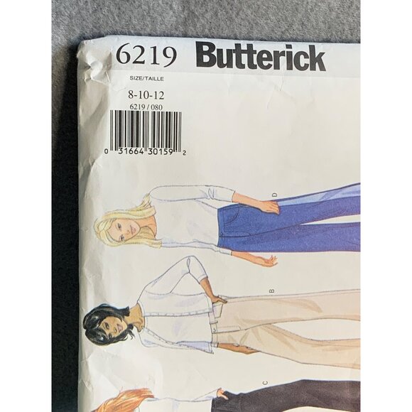 Butterick Misses Pants Jeans Sewing Pattern Sz 8-12 6219 - Uncut - Picture 2 of 4